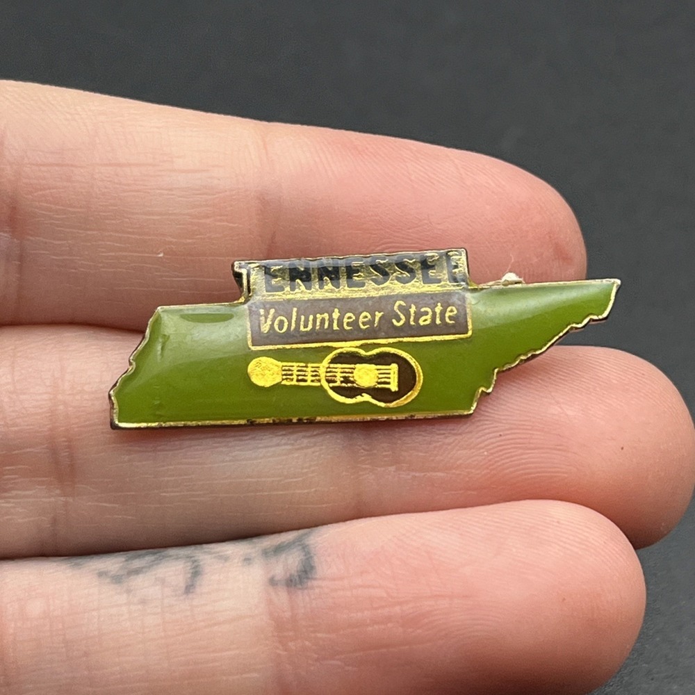 Tennessee State Outline Volunteer‎ State United States Of America Lapel Hat Pin